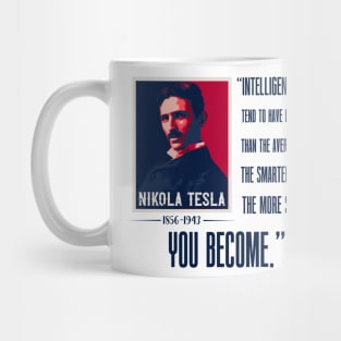 Nerd quote , quotes by Nikola Tesla Mug